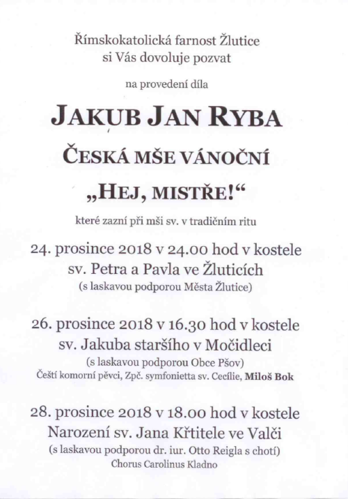Česká mše vánoční - Hej, mistře!