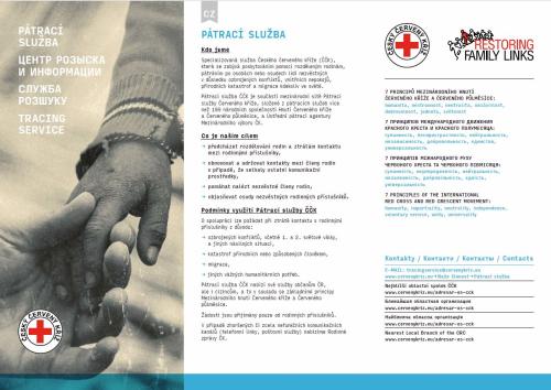 Český červený kříž - pátrací služba 1